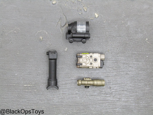 PMC - Weapon Specialist S - Red Dot Sight, Bipod Foregrip, PEQ, & Tac Light Set