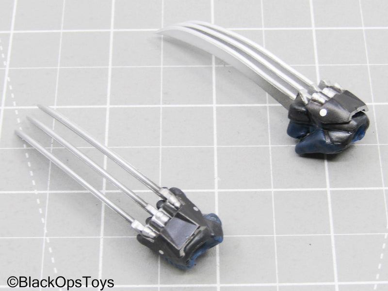 Load image into Gallery viewer, Female Sized Black &amp; Blue Gloved Claw Hands (READ DESC)
