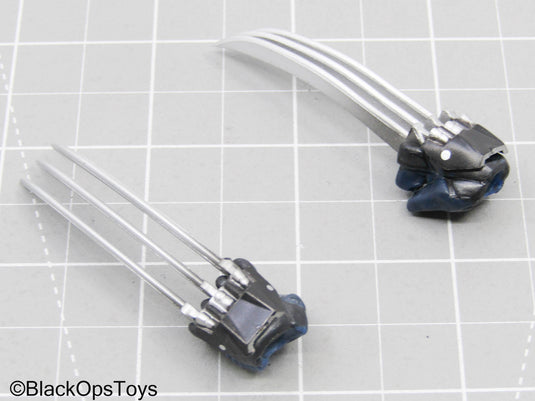 Female Sized Black & Blue Gloved Claw Hands (READ DESC)