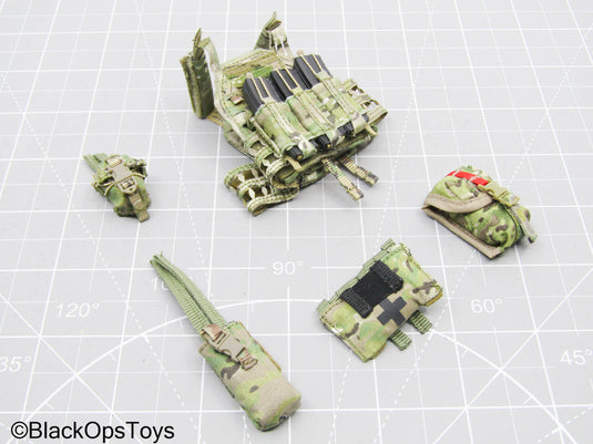 Multicam Camo Plate Carrier w/Mag & Pouch Set