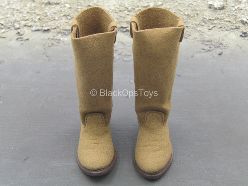 Western Gear - Tan Leather 1880's Clint Eastwood Boots (Foot Type)