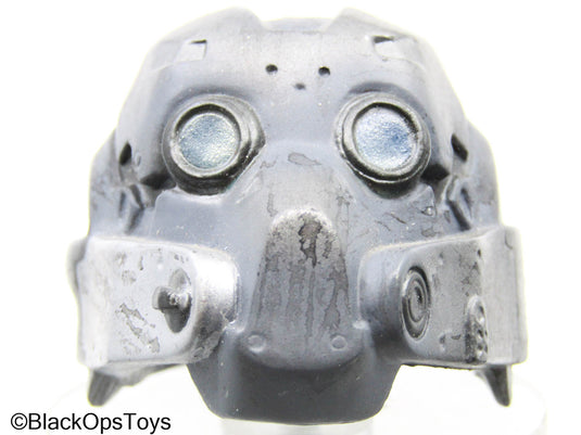 Grey Sci-Fi Helmet