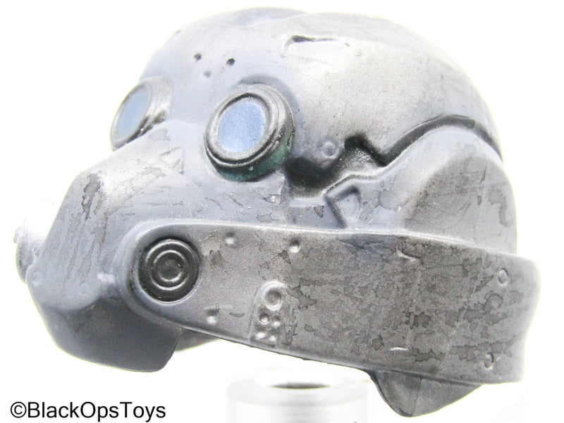 Load image into Gallery viewer, Grey Sci-Fi Helmet
