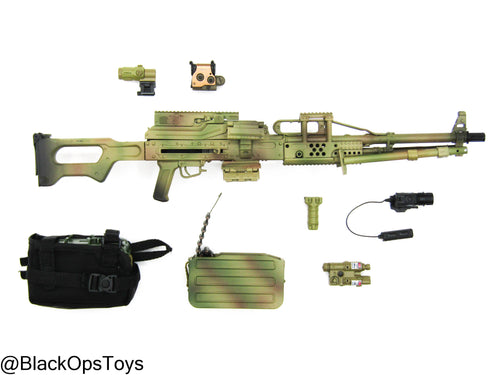 Camo Light Machine Gun (LMG) w/Attachment Set