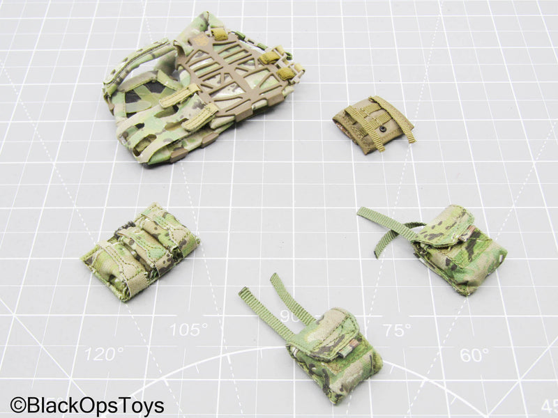 Load image into Gallery viewer, Multicam Camo Plate Carrier w/Pouch Set

