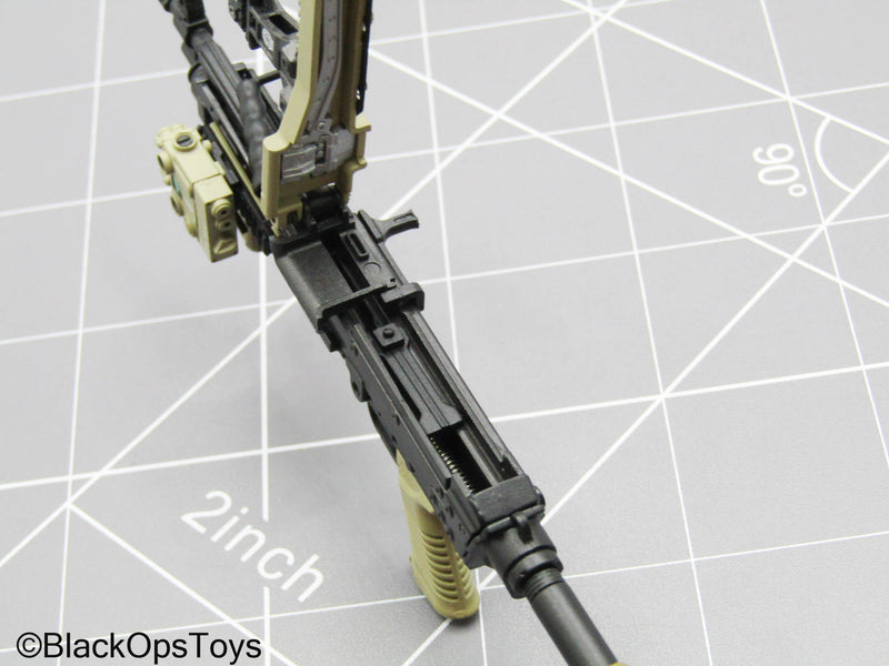 Load image into Gallery viewer, Black &amp; Tan M249 Light Machine Gun (LMG) w/Attachment Set
