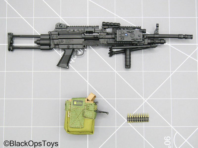 Load image into Gallery viewer, Black M249 Light Machine Gun (LMG) w/Attachment Set
