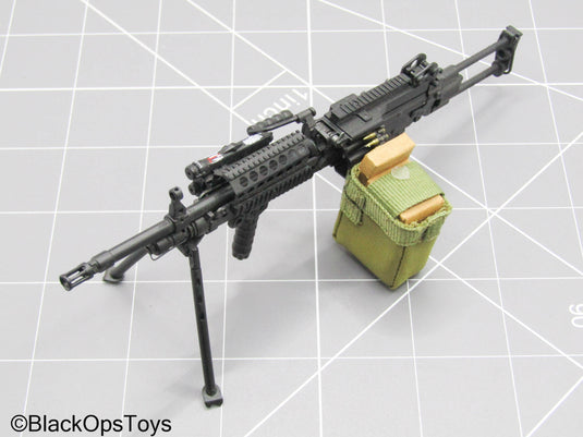 Black M249 Light Machine Gun (LMG) w/Attachment Set