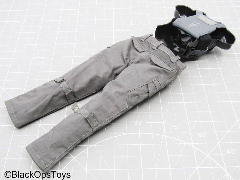 Load image into Gallery viewer, Grey Pants w/Trident Logo Plate Carrier
