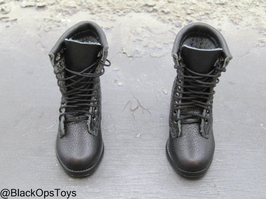 Top Gun - Tom & Nick - Black Leather Boots (Foot Type)