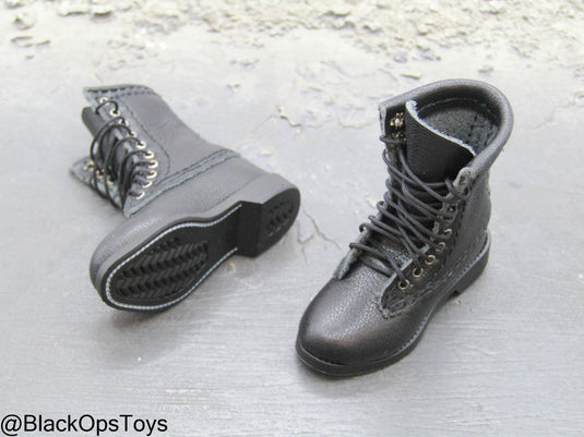 Top Gun - Tom & Nick - Black Leather Boots (Foot Type)