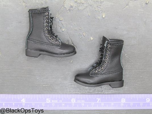Top Gun - Tom & Nick - Black Leather Boots (Foot Type)