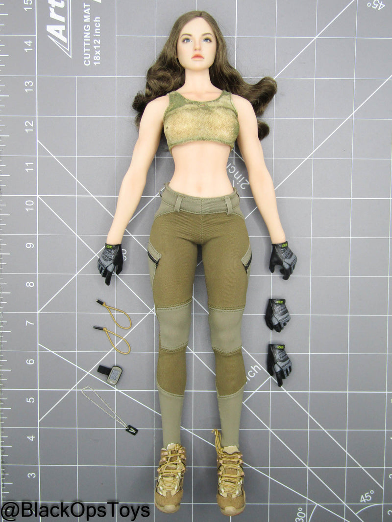 Load image into Gallery viewer, Thalia Desert Soldier - Female Dressed Body w/Brunette Headsculpt
