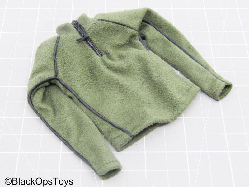 Load image into Gallery viewer, Female OD Green Fleece Quarter-Zip Pullover (Soldier Story)
