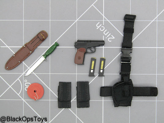 TSSN FSB Vympel - Makarov Pistol w/Drop Leg Holster & Knife Set