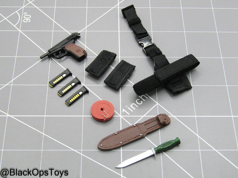 Load image into Gallery viewer, TSSN FSB Vympel - Makarov Pistol w/Drop Leg Holster &amp; Knife Set
