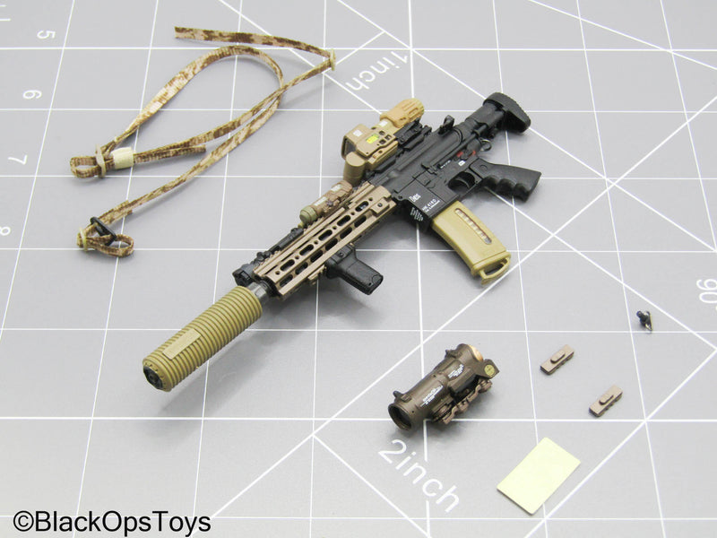 Load image into Gallery viewer, Black &amp; Bronze HK 416 Rifle w/Attachment Set
