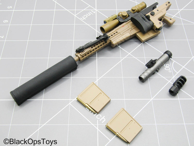 Load image into Gallery viewer, Tan .50 Cal Sniper Rifle w/Attachment Set

