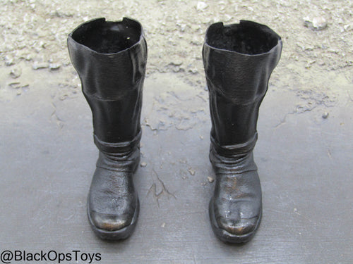 Suicide Squad - Batman - Custom Painted Black Boots (Peg Type)