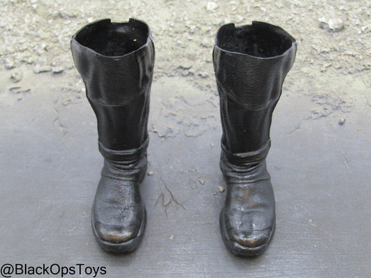 Suicide Squad - Batman - Custom Painted Black Boots (Peg Type)