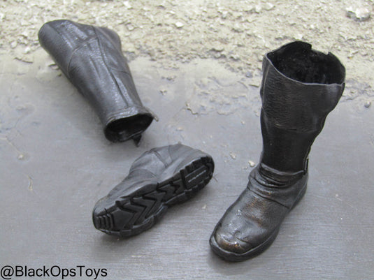 Suicide Squad - Batman - Custom Painted Black Boots (Peg Type)