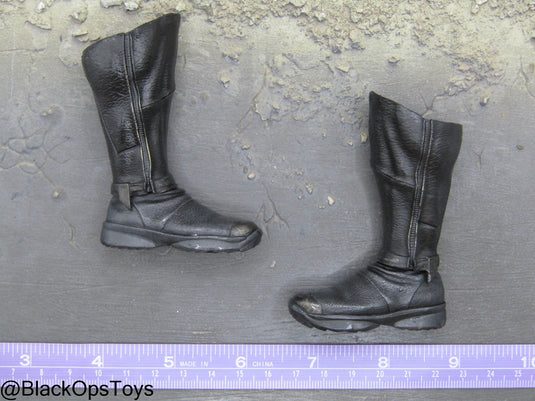 Suicide Squad - Batman - Custom Painted Black Boots (Peg Type)