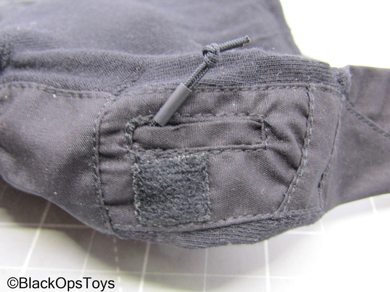 Load image into Gallery viewer, Black Long Sleeve Shirt w/Belt &amp; Grey Pants
