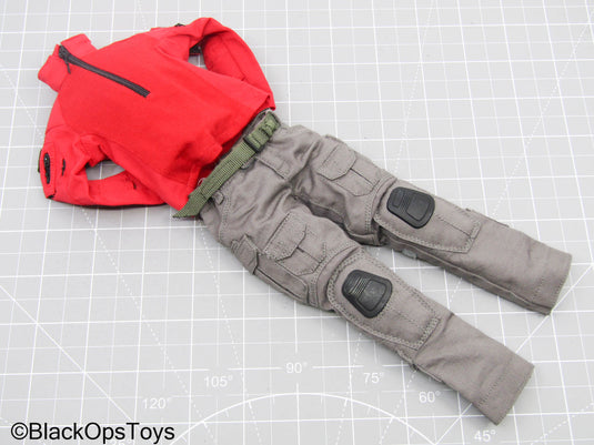 Pararescue Red Jumpers w/Grey Pants & Belt (Easy & Simple)