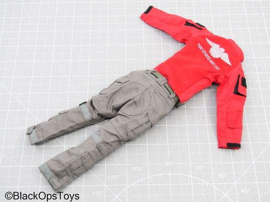 Pararescue Red Jumpers w/Grey Pants & Belt (Easy & Simple)
