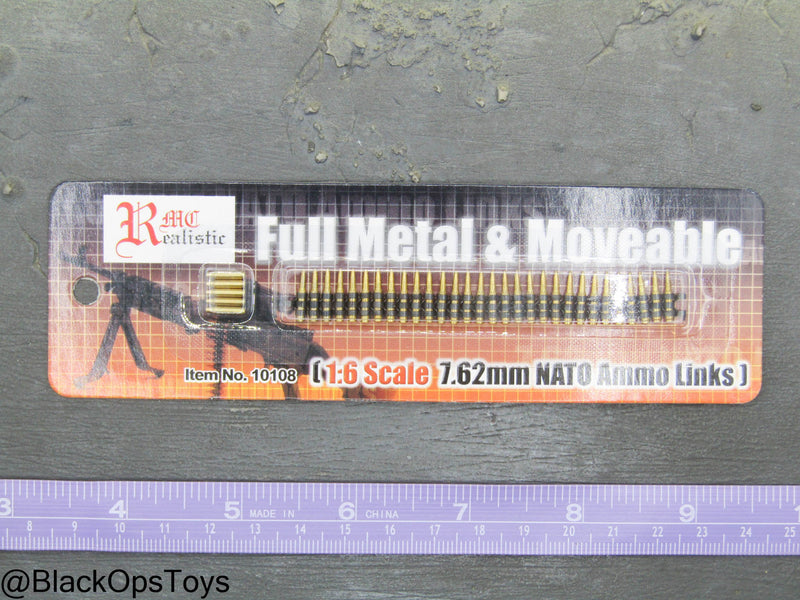 Load image into Gallery viewer, Full Metal &amp; Moveable 7.62mm NATO Ammo Links - MINT IN PACKAGE
