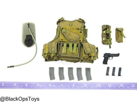 FDE Tan Plate Carrier w/Pouch & Pistol Set