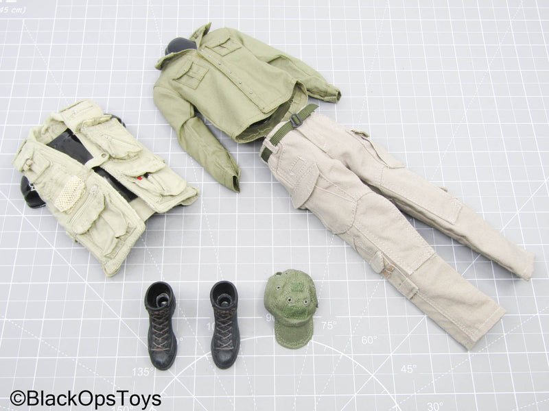 Load image into Gallery viewer, PMC DFEVGRU Olive Green Combat Uniform &amp; Gear Set
