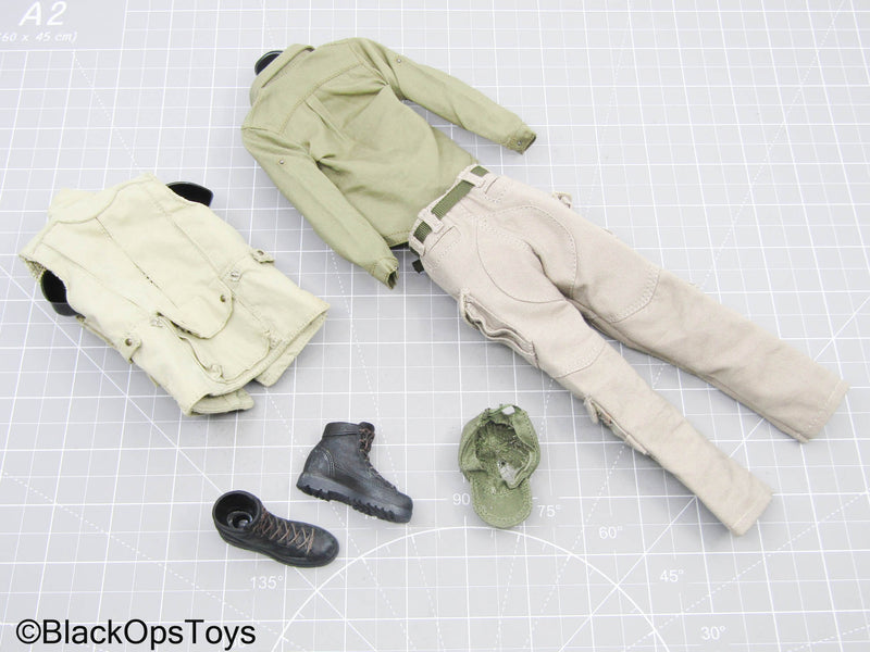 Load image into Gallery viewer, PMC DFEVGRU Olive Green Combat Uniform &amp; Gear Set
