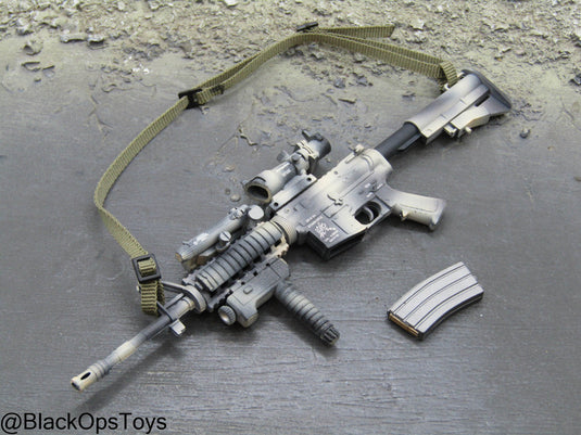 Camo M4 Assault Rifle w/Attachment Set
