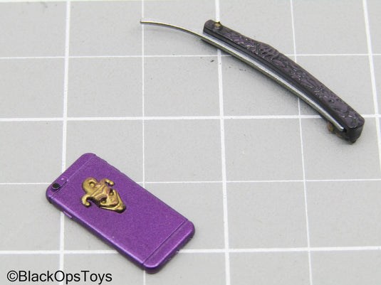 The Joker - Razor-Shaped Letter Opener & Cellphone (Hot Toys)