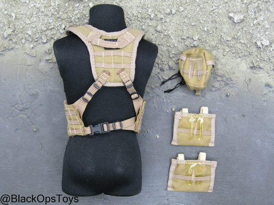 FDE Tan MOLLE Chest Rig w/Pouch Set – BlackOpsToys