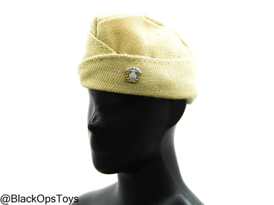 Khaki USMC Garrison Cap
