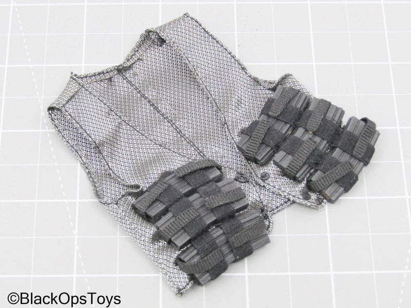 Load image into Gallery viewer, Hook &amp; Loop Straps Silver Vest w/Mag Set
