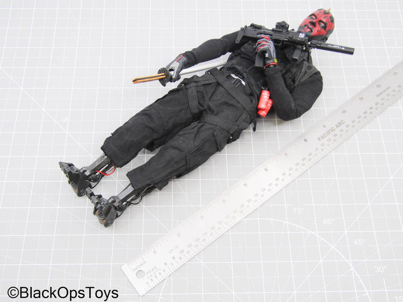 Load image into Gallery viewer, Custom Darth Maul w/Robot Legs, H&amp;K MP7 SMG, Katana &amp; Accessories

