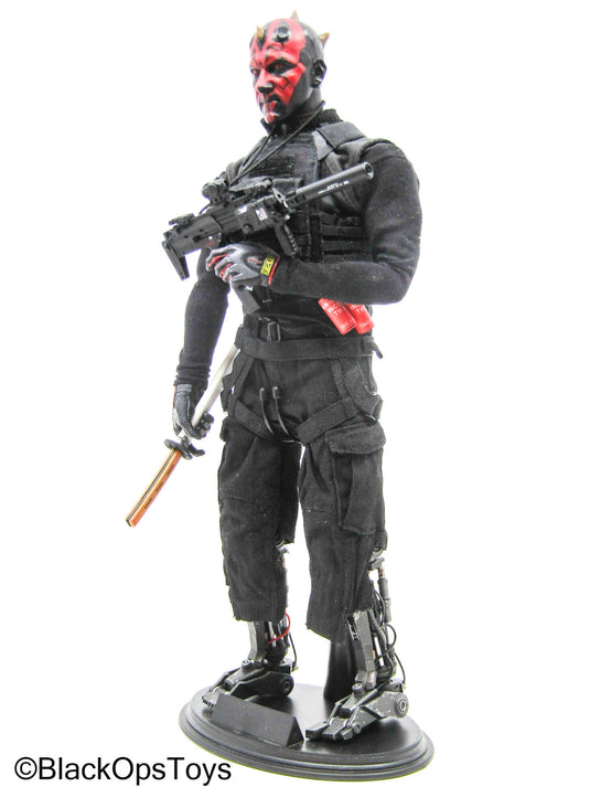 Custom Darth Maul w/Robot Legs, H&K MP7 SMG, Katana & Accessories