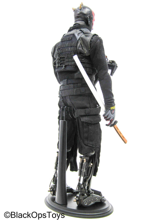 Custom Darth Maul w/Robot Legs, H&K MP7 SMG, Katana & Accessories
