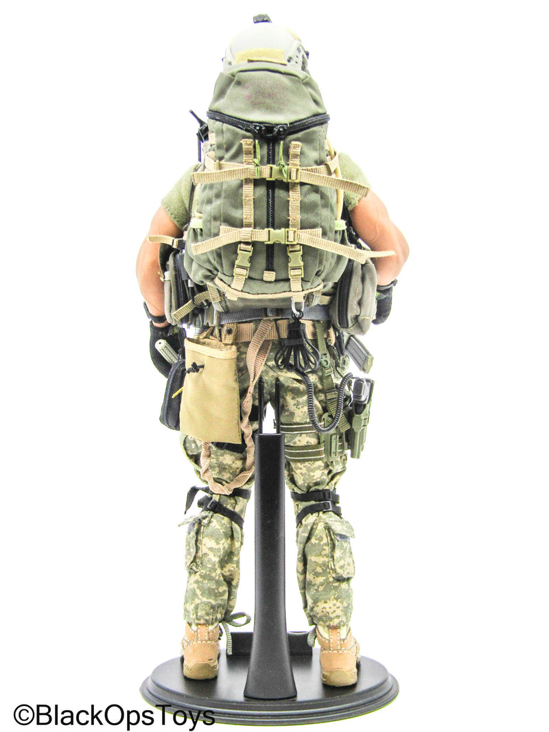 Load image into Gallery viewer, Male Full Dressed ACU Uniform w/MK 16 Rifle &amp; Accessories
