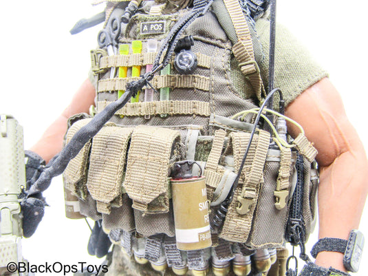 Male Full Dressed ACU Uniform w/MK 16 Rifle & Accessories