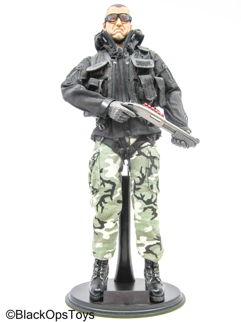 Load image into Gallery viewer, Male Full Dressed Woodland Camo Uniform w/Shotgun &amp; Accessories
