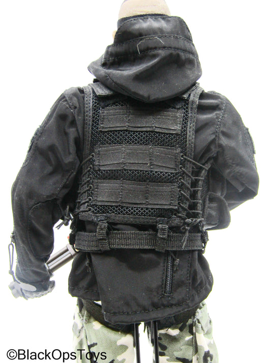 Male Full Dressed Woodland Camo Uniform w/Shotgun & Accessories