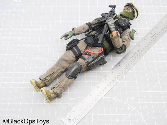 Male Full Dressed Navy SEAL Uniform w/H&K MP5 SMG & Accessories
