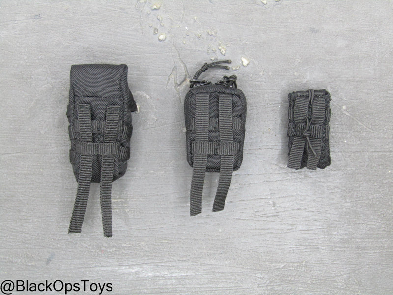 Load image into Gallery viewer, Russian SOBR Granit - Black MOLLE Pouch Set
