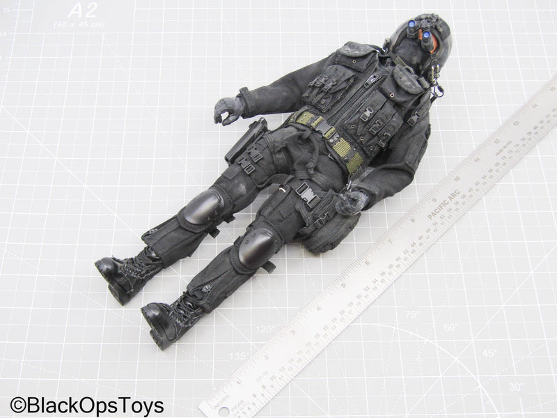 Load image into Gallery viewer, Male Full Dressed Black Ops Uniform w/Pistol &amp; Accessories

