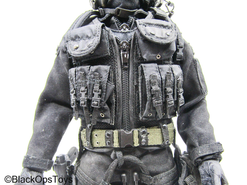 Load image into Gallery viewer, Male Full Dressed Black Ops Uniform w/Pistol &amp; Accessories

