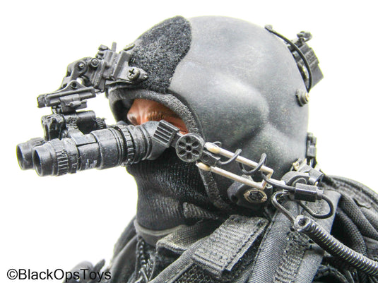 Male Full Dressed Black Ops Uniform w/Pistol & Accessories